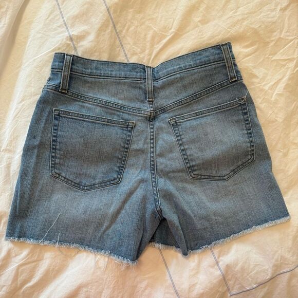 J.Crew High-Rise Vintage Denim Shorts – Size 27 – Button Fly – Raw Hem – EUC - Picture 2 of 4